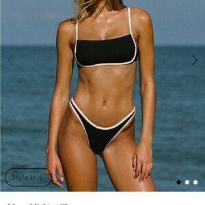 L Space Hazel Bikini Ribbed Top and Tommy Bikini Bottom